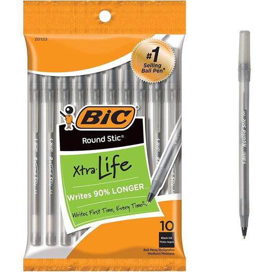 XTRA-LIFE ROUND STIC PEN BLACK PQ.10