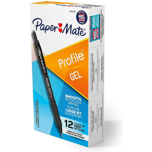 PROFILE GEL 0.7MM 12CD BLACK