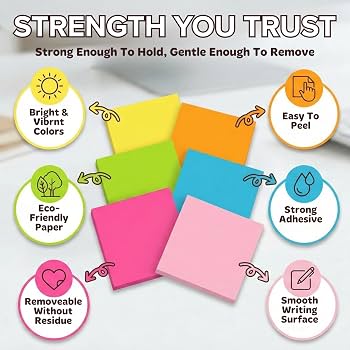 Sticky Notes 3x3 100SH Neon – imagen 2 - JA Riollano