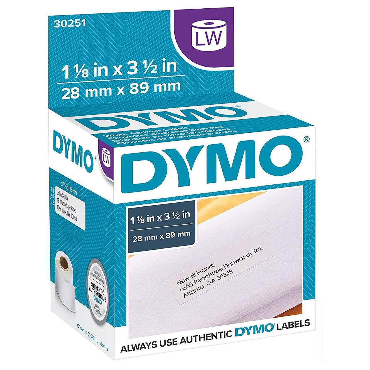 LABELS 1-1/8 X 3-1/2 PARA DYMO LABEL WRITER