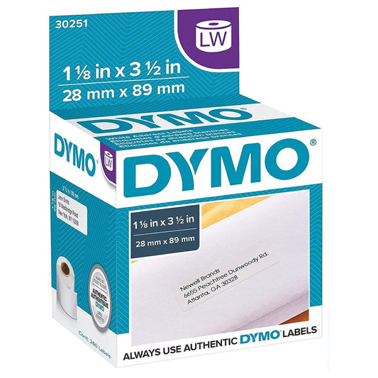 LABELS 1-1/8 X 3-1/2 PARA DYMO LABEL WRITER