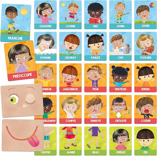 Flashcards Emotions and Actions Montessori
