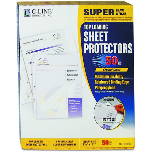 SHEET PROTECTOR HEAVY CLEAR CJ.50