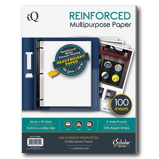 REINFORCED HEAVY DUTY PRINTER PAPER 100 HOJAS