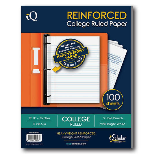 REINFORCED FILLER PAPER 100 HOJAS