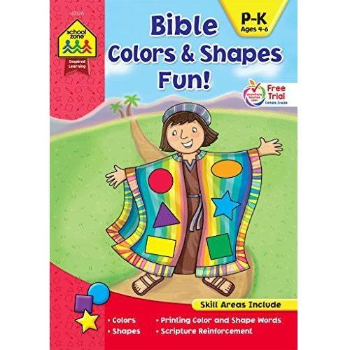 BIBLE COLORS & SHAPES FUN! BOOK P-K