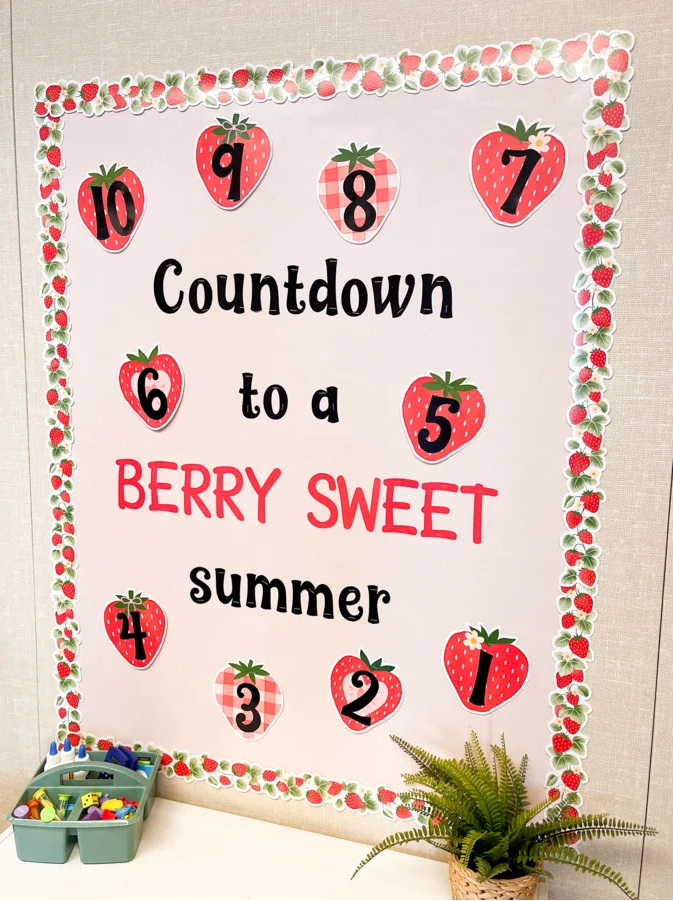 Strawberry Patch Die-Cut Border Trim