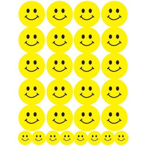SMILEY FACE STICKERS 84 PC