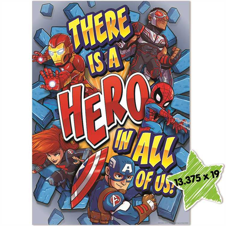 MARVEL THERE'S A SUPER HERO IN ALL OF US POSTER