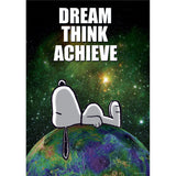 PEANUTS® NASA DREAM THINK ACHIEVE POSTER
