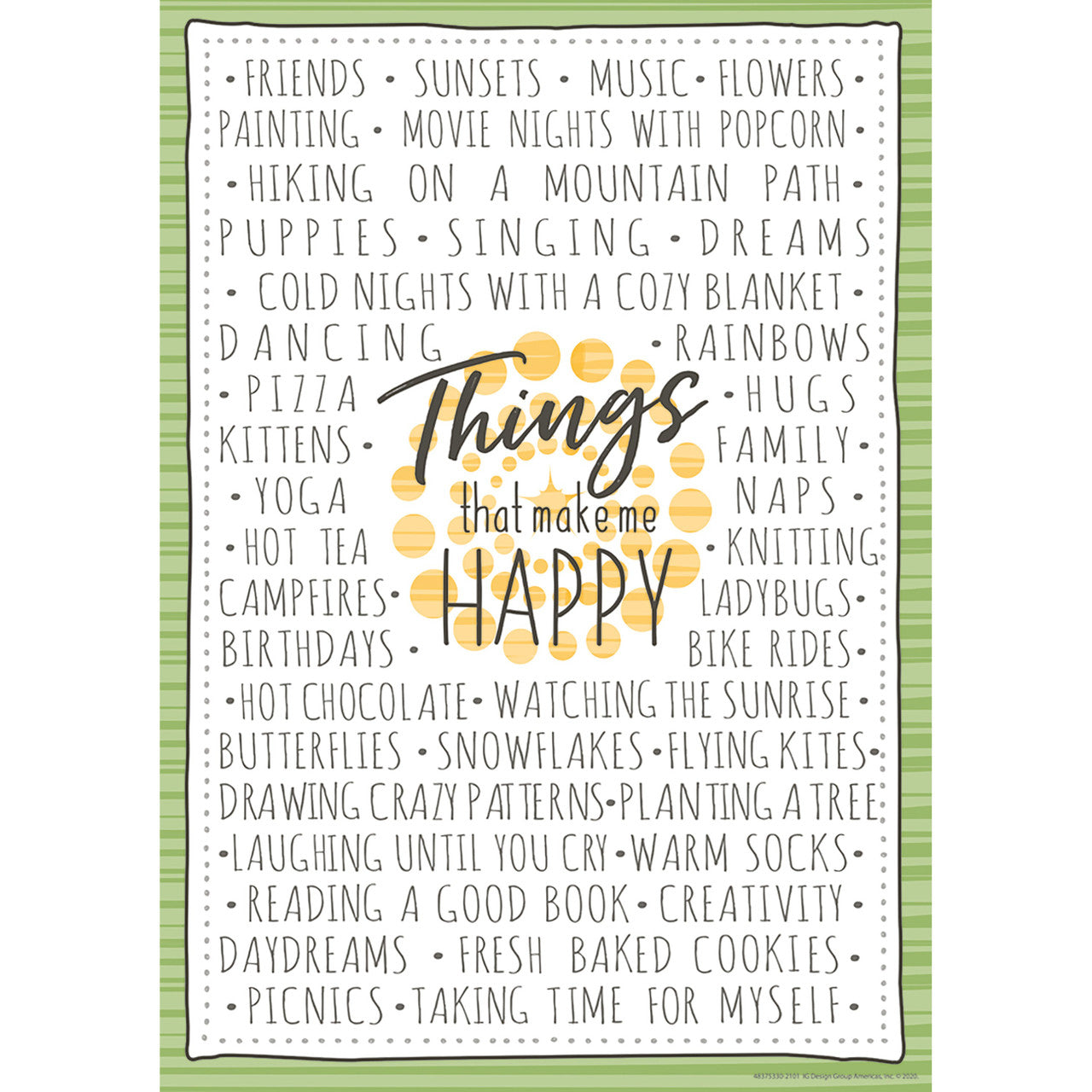 A CLOSEKNIT CLASS THINGS THAT MAKE ME HAPPY POSTER