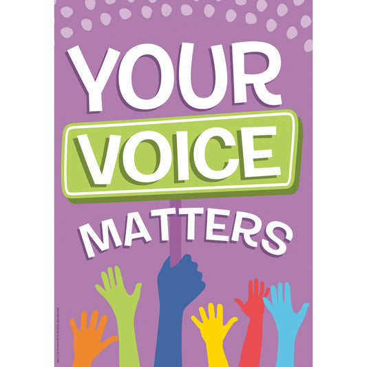 A TEACHABLE TOWN YOUR VOICE MATTERS POSTER