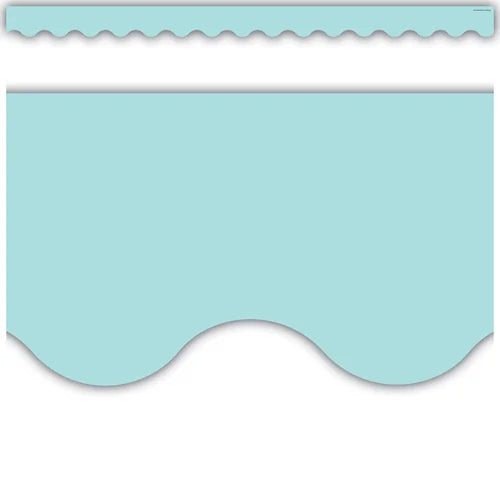 PASTEL BLUE SCALLOPED BORDER TRIM