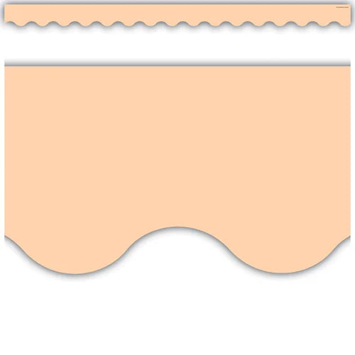 PEACH SCALLOPED BORDER TRIM