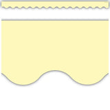 PASTEL YELLOW SCALLOPED BORDER TRIM