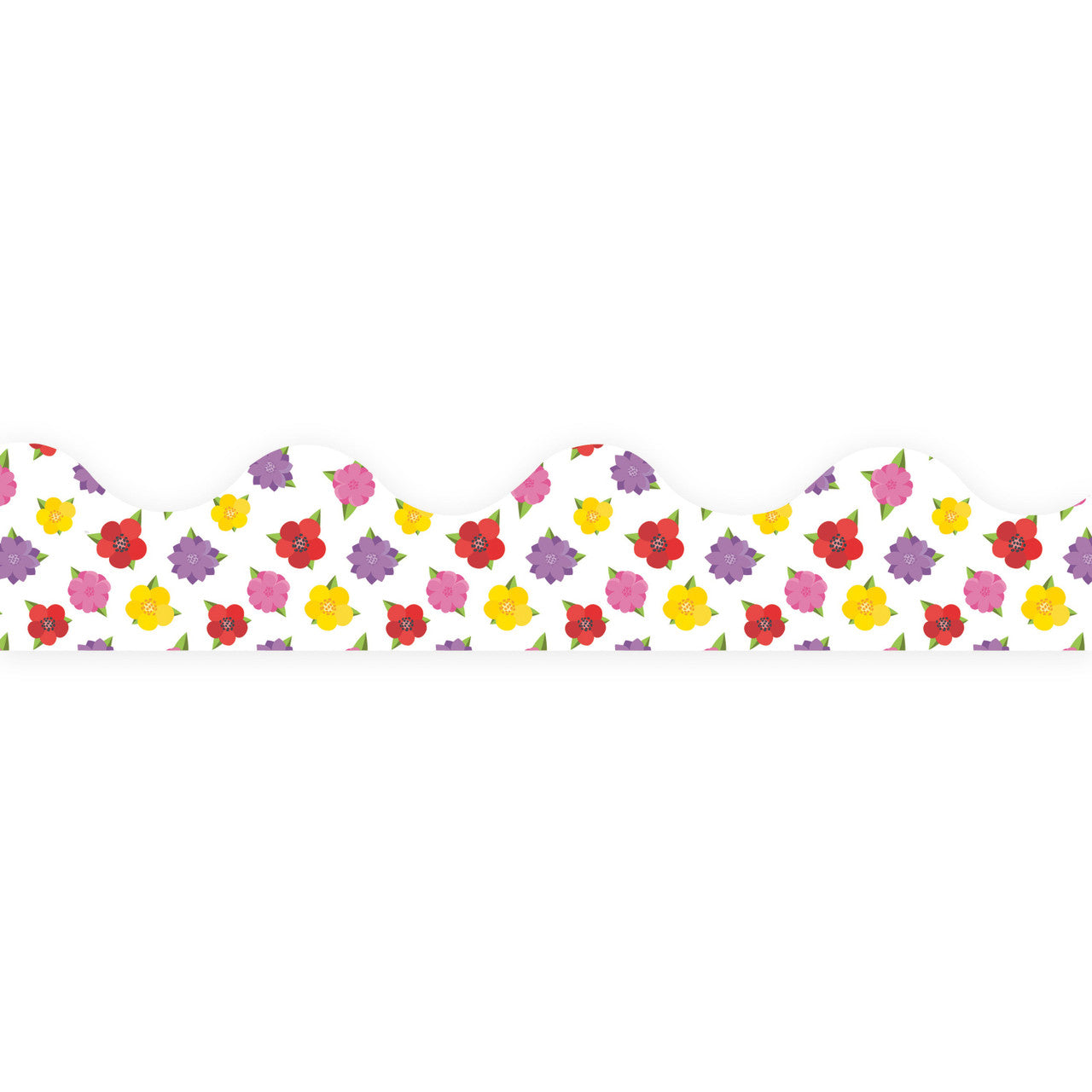 A TEACHABLE TOWN FLORAL BORDER