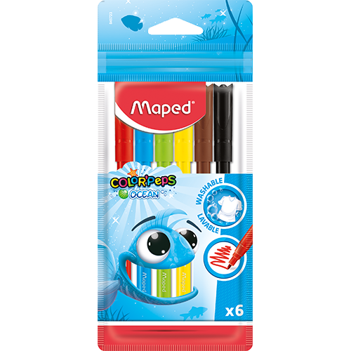 FELT PEN COLORPEPS OCEAN 6PCS