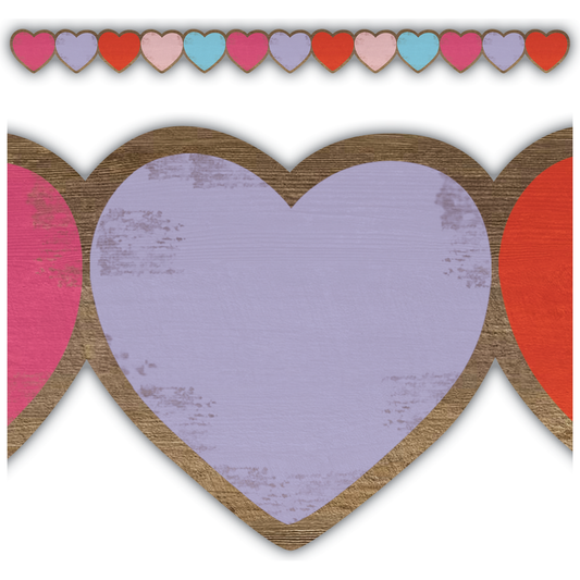 HOME SWEET CLASSROOM HEARTS DIE CUT BORDER