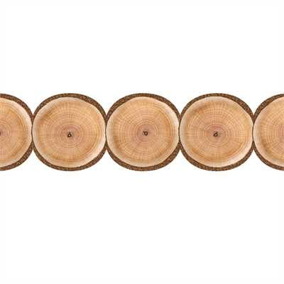 A CLOSE-KNIT CLASS NATURAL WOOD CIRCLES BORDER