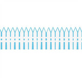 A TEACHABLE TOWN PICKET FENCE BORDER EXTRA WIDE