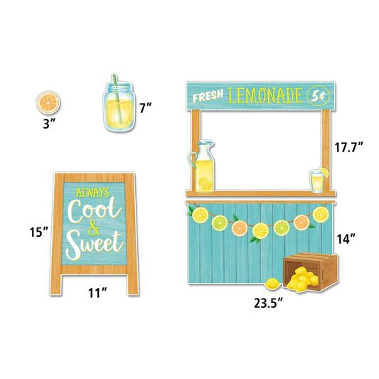 LEMON ZEST LEMONADE STAND BULLETIN SET 55PCS