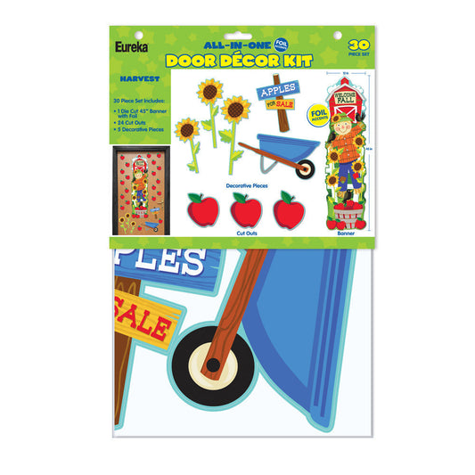 FALL/HARVEST ALL-IN-ONE DOOR DECO KIT 30PCS