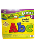 Bold Block Letter 3” Playful Patterns