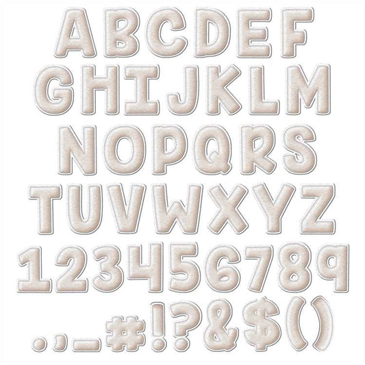 A CLOSE-KNIT CLASS CREAM FELT DECO LETTERS