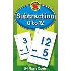 SUBTRACTION 0 TO 12 FLASH CARDS GRADE 1-3
