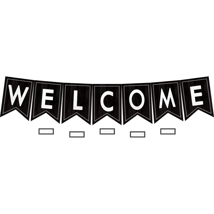 MODERN FARMHOUSE PENNANTS WELCOME BULLETIN