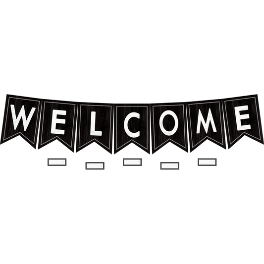 MODERN FARMHOUSE PENNANTS WELCOME BULLETIN