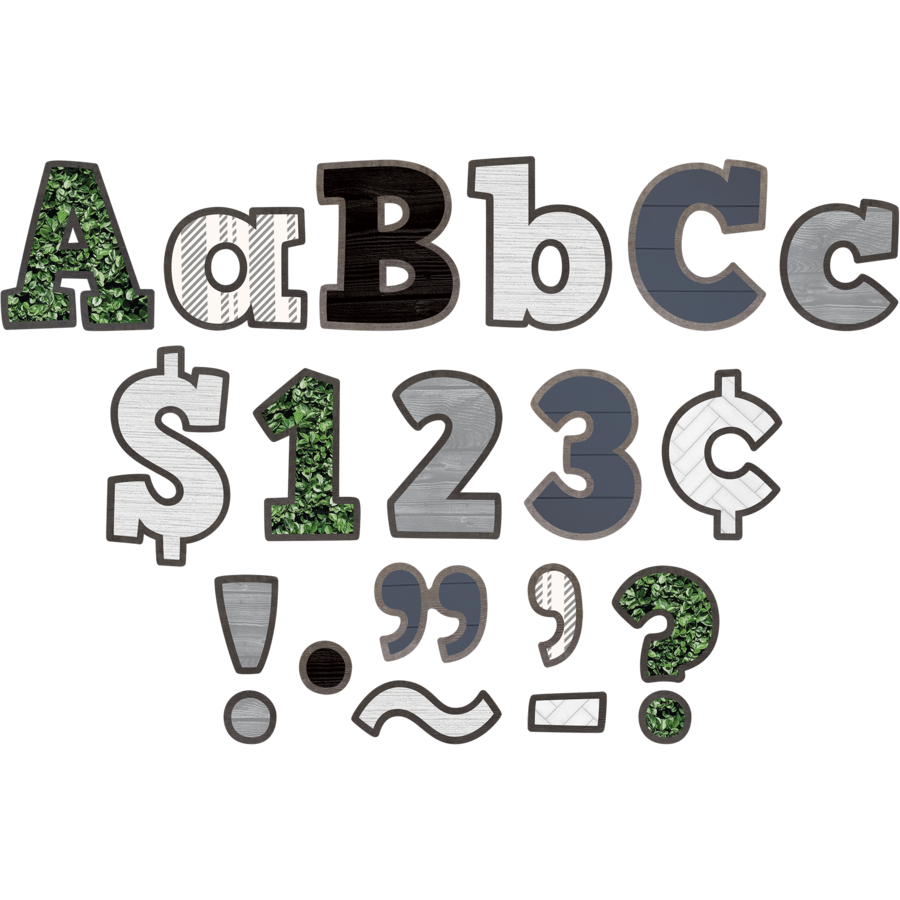 MODERN FARMHOUSE BOLD BLOCK LETTER 4''