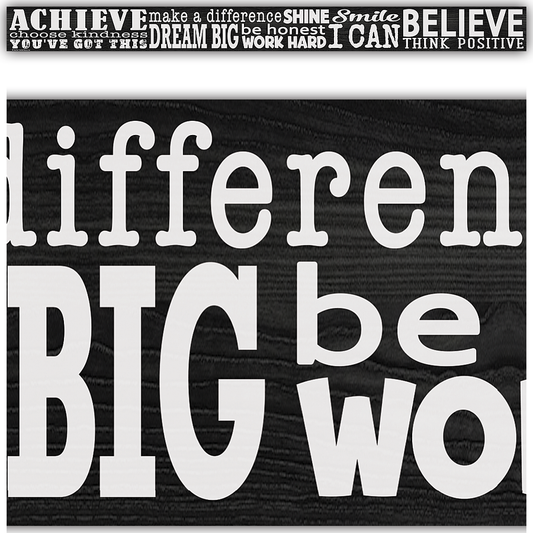 MODERN FARMHOUSE POSITIVE SAYINGS STRAIGHT BORDER