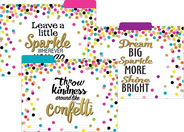 CONFETTI FILE FOLDERS