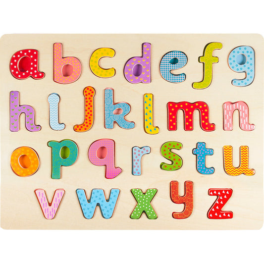 POPLAR LOWER-CASE ALPHABET PUZZLE 26PCS