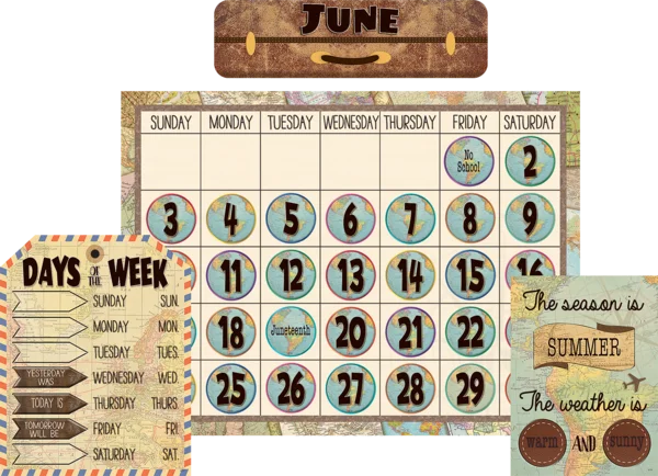 TRAVEL THE MAP CALENDAR BULLETIN BOARD