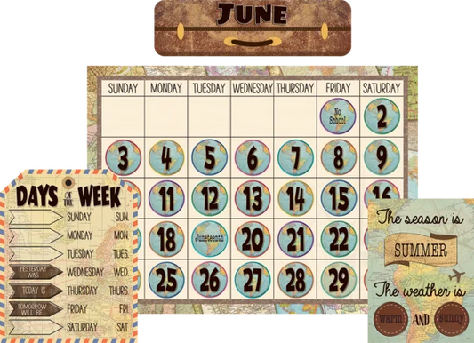 TRAVEL THE MAP CALENDAR BULLETIN BOARD