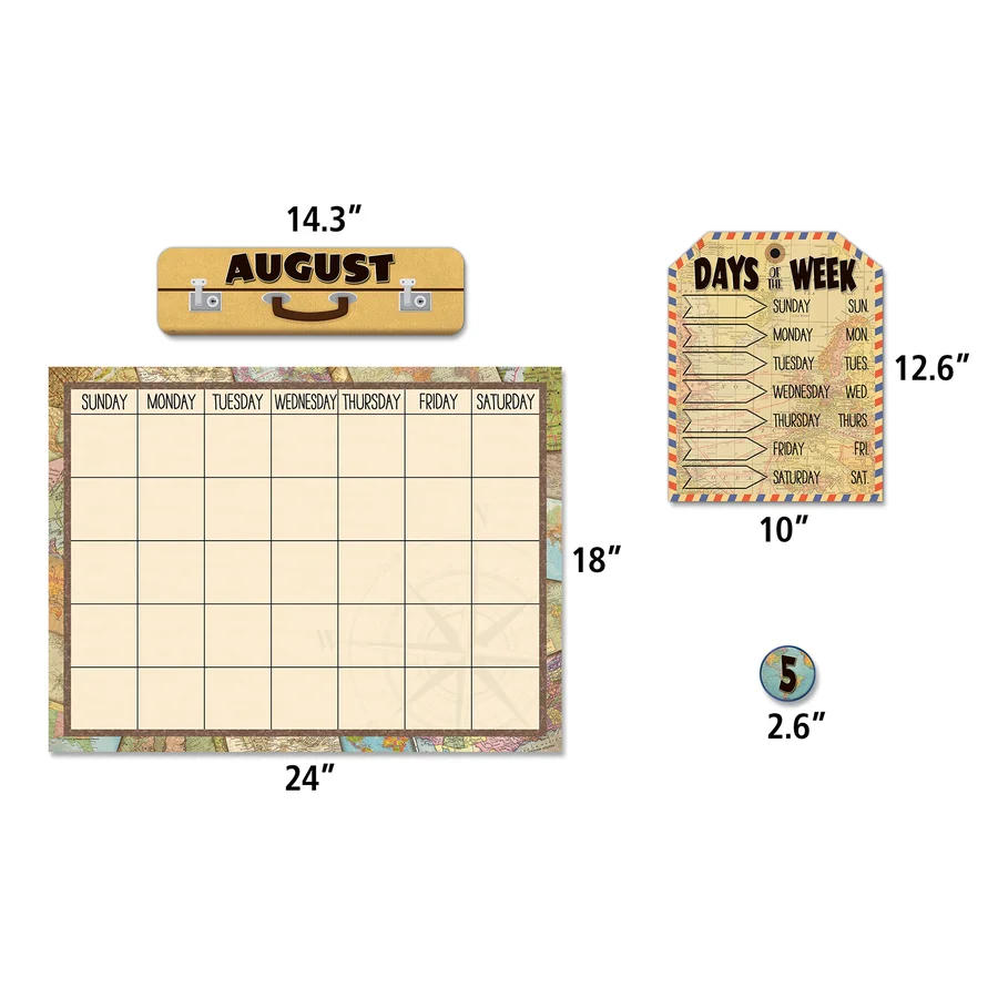 TRAVEL THE MAP CALENDAR BULLETIN BOARD