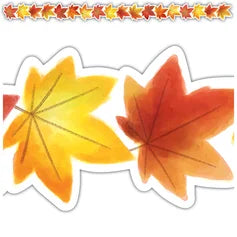 FALL LEAVES DIE-CUT BORDER TRIM