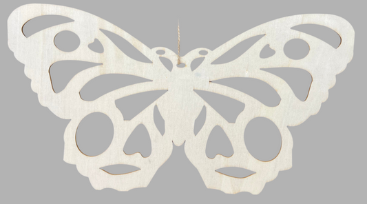 WOODEN ORNAMENT BUTTERFLY