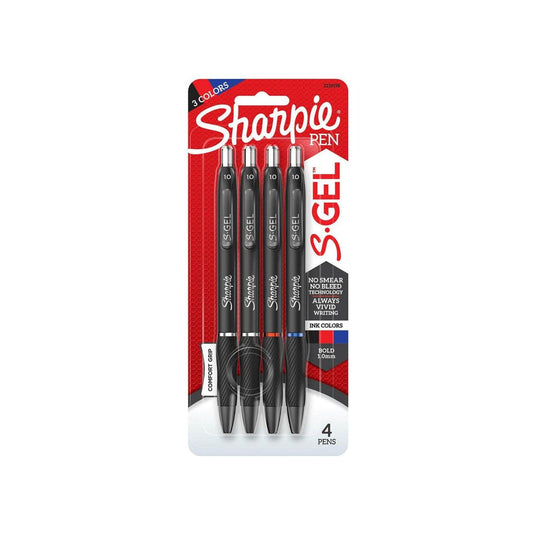 SHARPIE S.GEL 1.0MM 4CT ASST