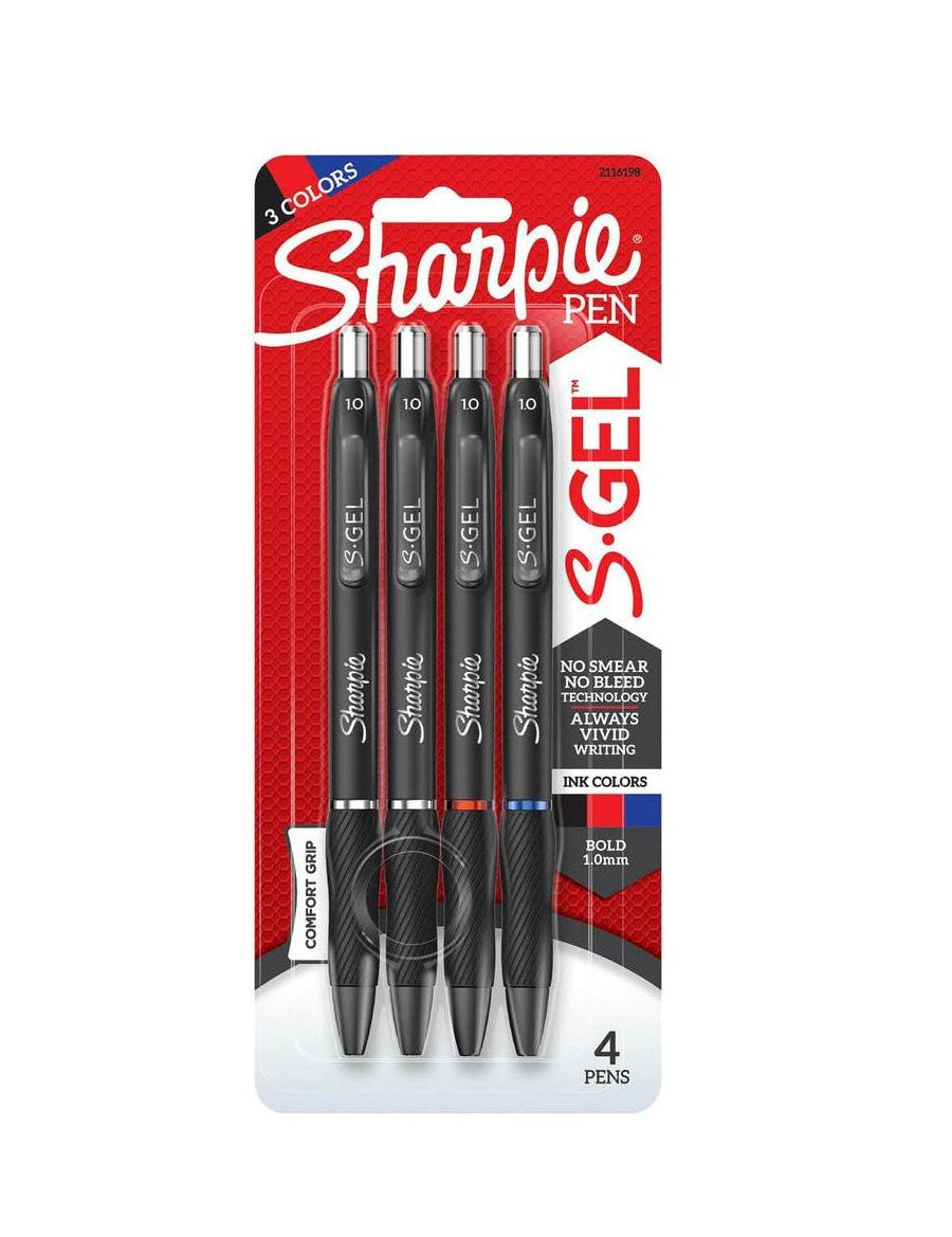 Sharpie S.Gel | 1.0mm | 4ct | Ass.