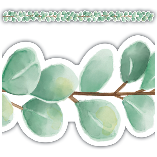 Eucalyptus Die Cut Border Trim
