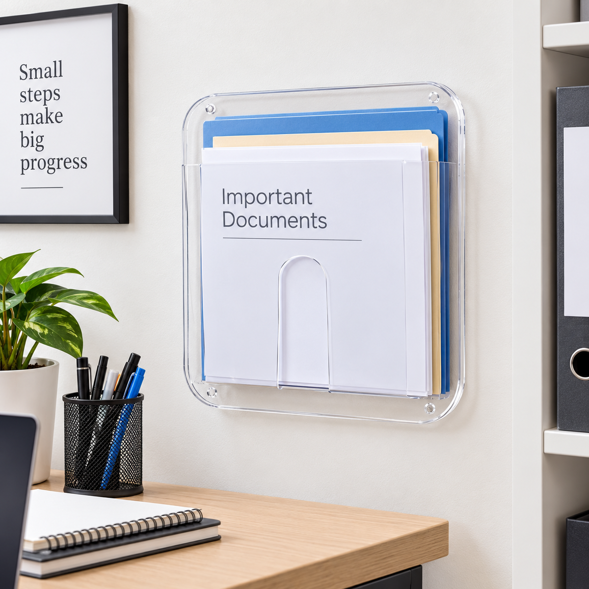 Wall File Holder Clear