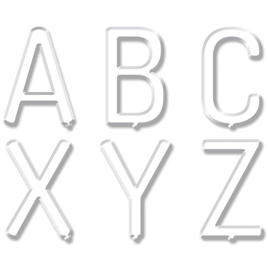 WHITE LETTER BOARD 2" STICKERS UPPER 133 STICKERS