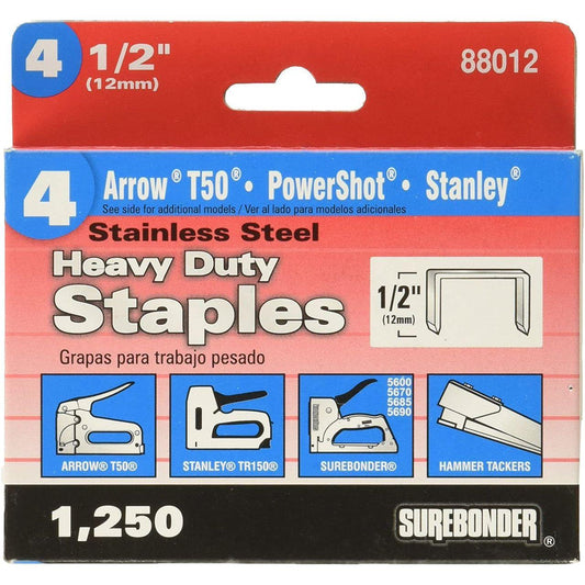 STAINLESS STEEL STAPLES #14 1/2"