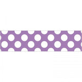 BORDER STRAIGHT PURPLE WITH POLKA DOTS