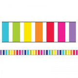 BORDER STRAIGHT VERTICAL RAINBOW STRIPES