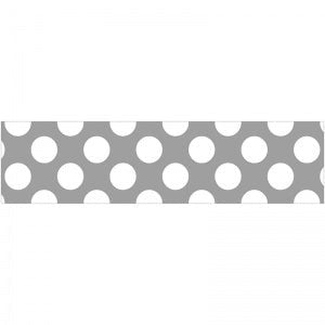 BORDE STRAIGHT GRAY WITH POLKA DOTS
