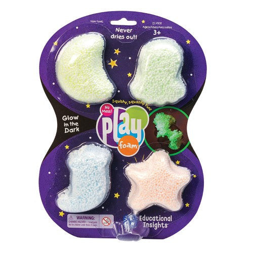 PLAYFOAM GLOW-IN-THE-DARK 4 PACK